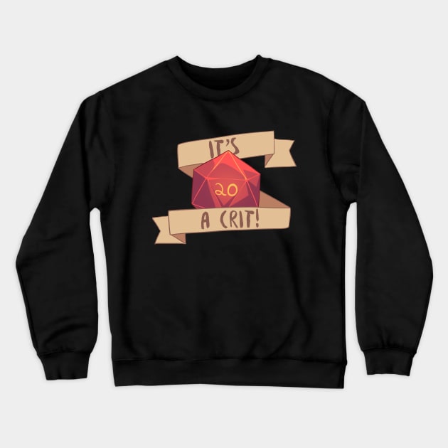 It's a Crit! Crewneck Sweatshirt by AstralArts